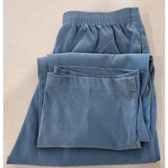 Draper's & Damon's Blue Pleated Pull On Pants PL Lightweight Soft Stretch - Picture 5 of 5
